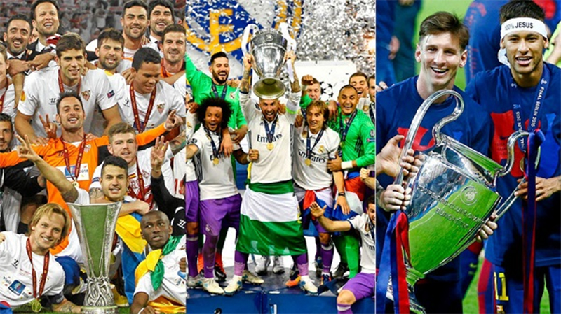 Sự thống trị của các CLB La Liga tại Champions League và Europa League